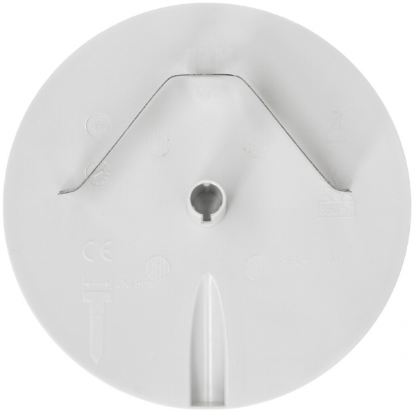 Rosetta di copertura MH clip a molla+entrata a innesto Ø98×9mm grigio chiaro 
