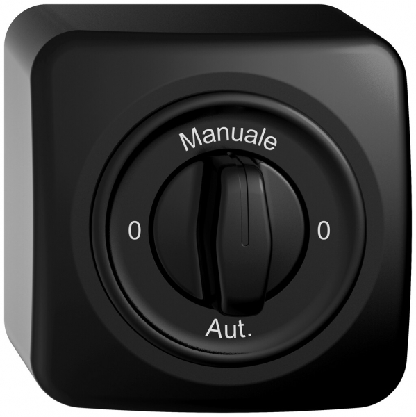 Interrupteur rotatif AP STANDARDdue SNAPFIX® manette 2/1L 0-Manuale-0-Auto no 