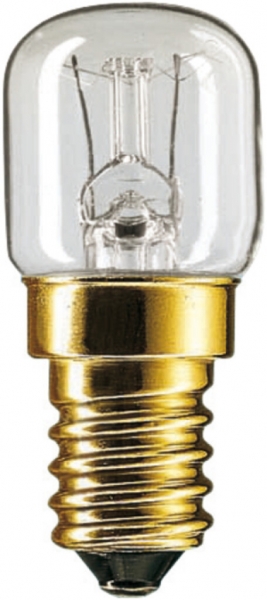 Lampada tubolare App E14 15W 240V T22 chiaro per forno 