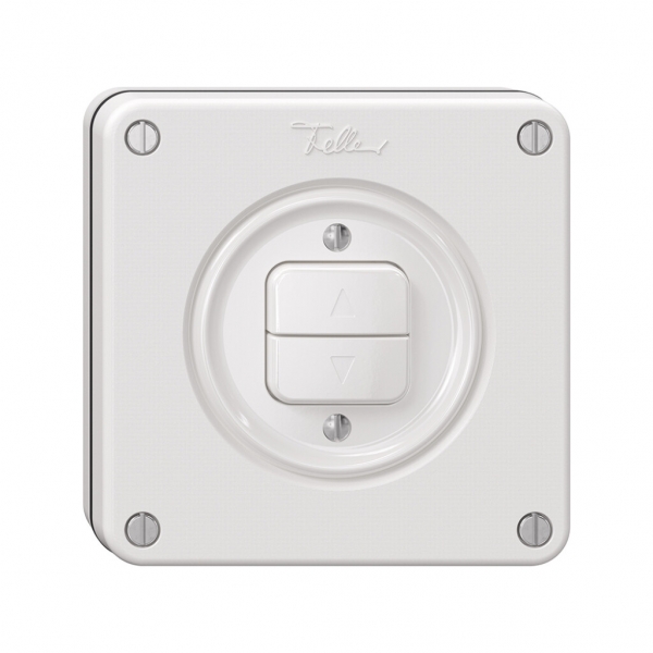 Interruttore per tapparelle NUPU NEVO, 1-canale, profondità 18 mm, 87×87 mm, bi 