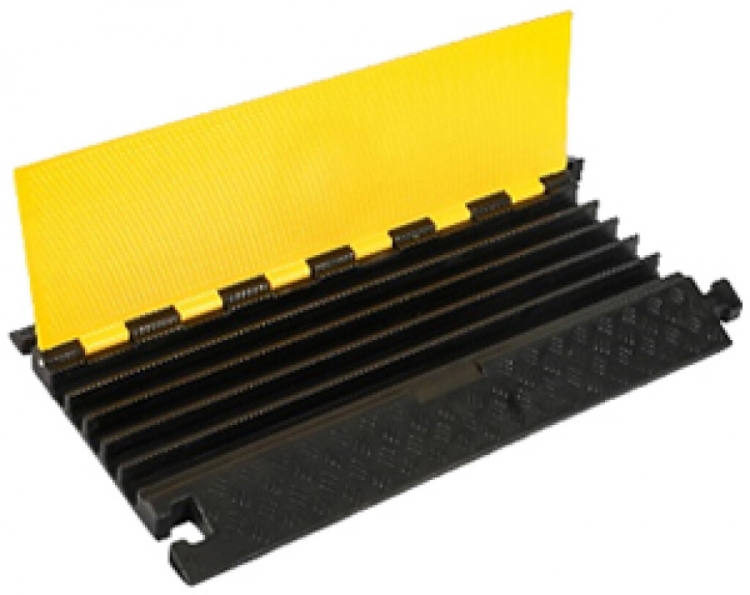 Canale guidacavi a pavimento DEM CP-5 gomma 445×48×800mm 34×31mm gi/ne 