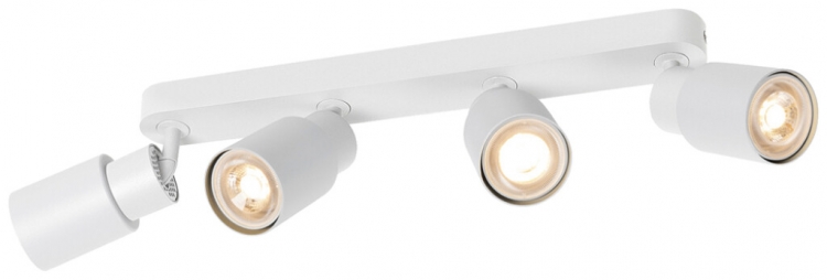 Spot SLV PURI 2.0 Tube CW GU10 4×6W VAR 365×42×138mm blanc 