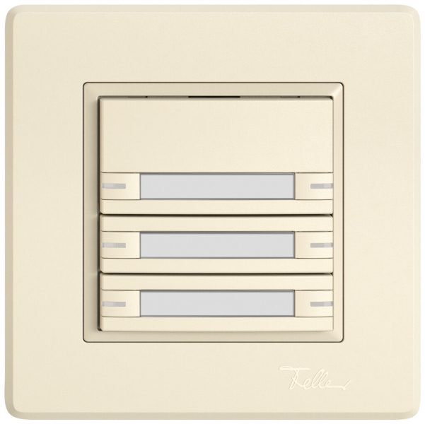 Pulsante KNX RGB INC EDIZIO.liv SNAPFIX® sensore temp.RGB-LED targ.6× com.1T cr 