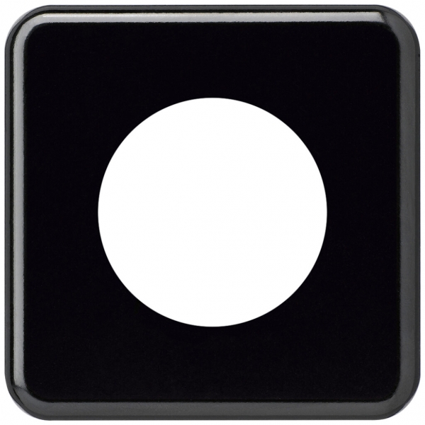 Abdeckplatte basico II Ø58mm schwarz 
