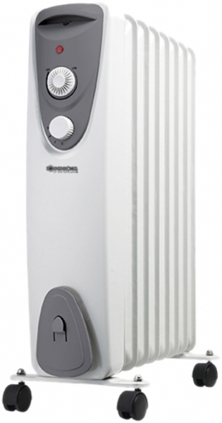 Radiatore OFR 8 Öl Frei, 1.5kW 230V 7.2kg 45×64×24cm bianco/grigio 