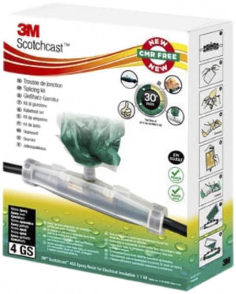 Manicotto di giunzione 3M Scotchcast 92-NBA 1 GS 4×1.5…10mm², 5×1.5…6mm² 