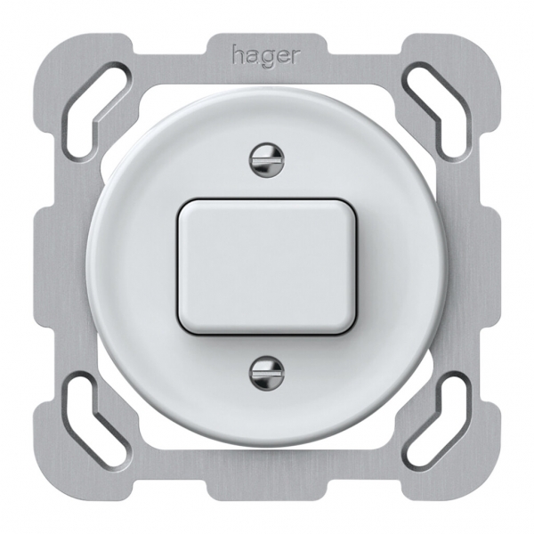 UP-Druckschalter origin Sch 3 77×77mm weiss 