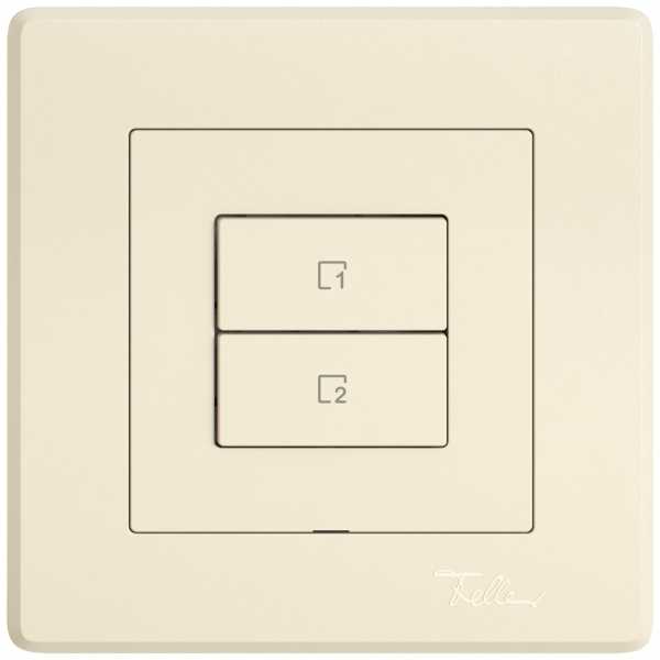 Comando p.pulsante scene INC EDIZIO.liv Wiser SNAPFIX® 2 scene vert.WLAN 2T cr 