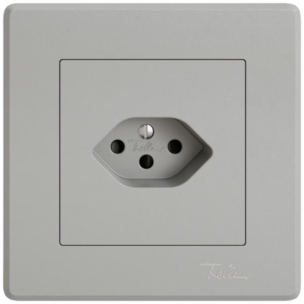 Presa INC EDIZIO.liv SNAPFIX® 1×T13 con shutter grc 