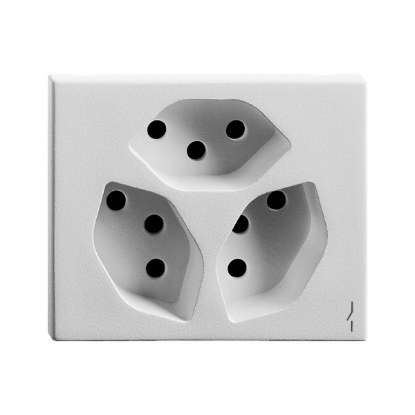 Presa INS FH FLF 3×T13 1Ch st bianco 