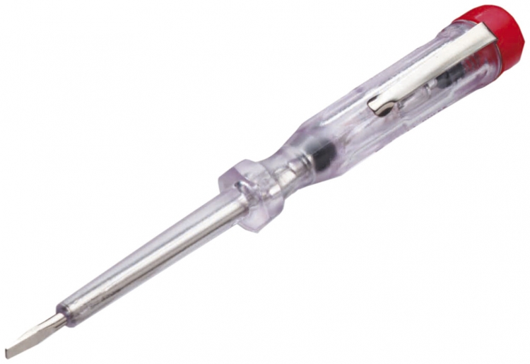Tige d'essai avec clip 100…250V 3/60mm jaune 
