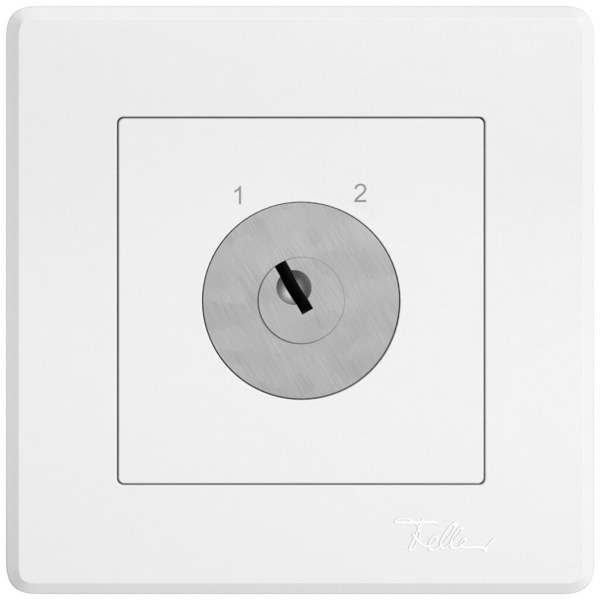 Interruttore a chiave INC EDIZIO.liv c.KABA 1262KA/5000 invert.2P 1-2 p=77mm bi 