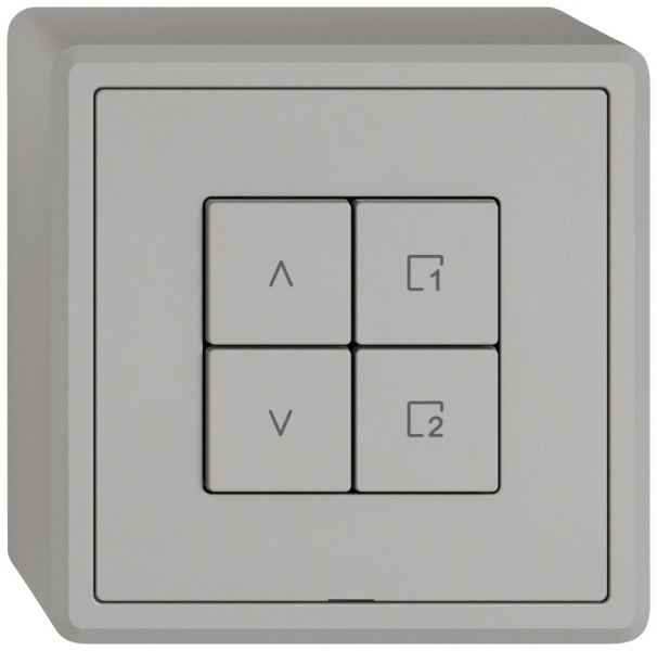 Station secondaire stores AP EDIZIO.liv Wiser SNAPFIX® 1 scène 4 touches grc 