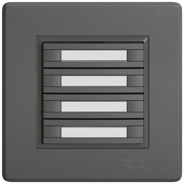 Pulsante KNX RGB INC EDIZIO.liv SNAPFIX® sensore temp.s.LED targ.4× com.2T grs 