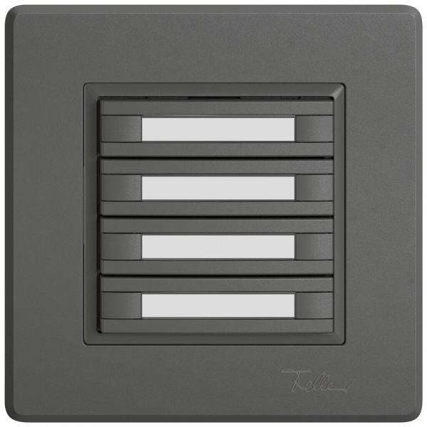 Pulsante KNX RGB INC EDIZIO.liv SNAPFIX® sensore temp.s.LED targ.8× com.1T grs 