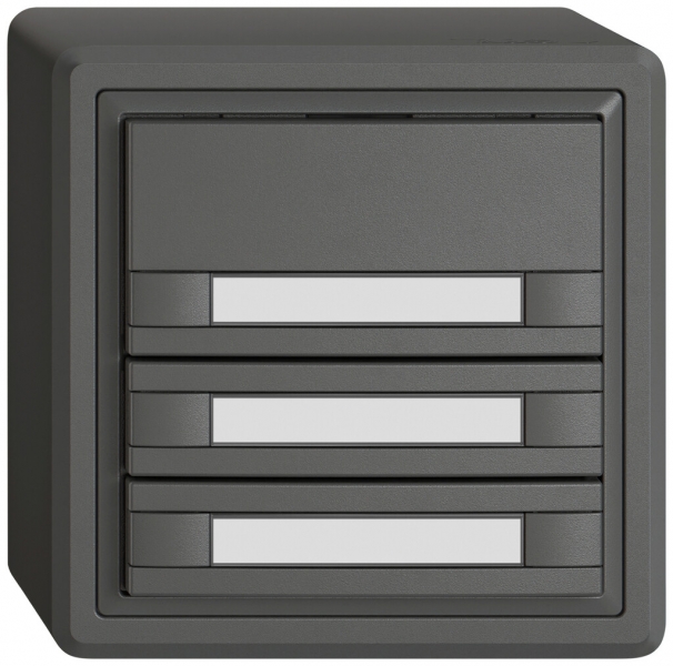 Pulsante KNX RGB AP EDIZIO.liv SNAPFIX® sensore temp.s.LED targ.3× com.2T grs 