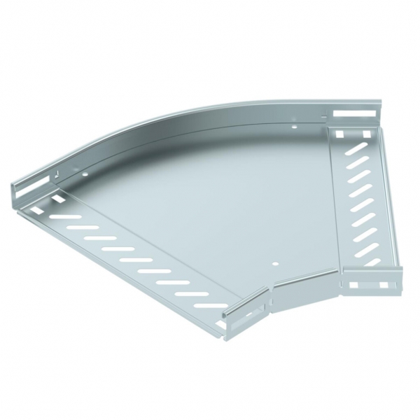 Coude BET RB 45° 35×300mm acier zingué en continu 