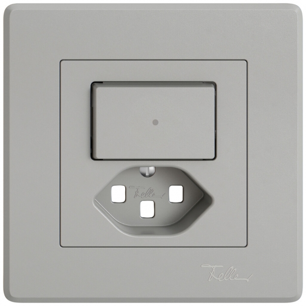 Kit di montaggio INC EDIZIO.liv SNAPFIX® p.combi.T23 c.1 tasto c.lente front.grc 