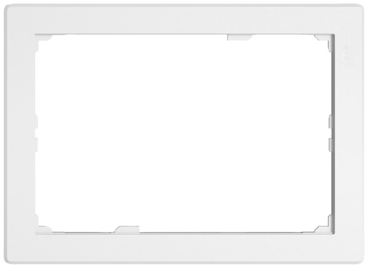 Piastra frontale EDIZIO.liv SNAPFIX® per KNX-Panel 7" 120×180 mm bi 