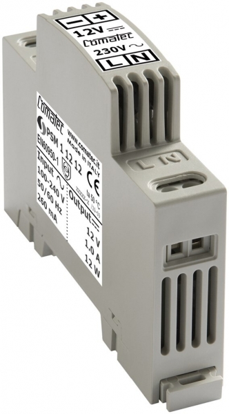 Alimentazione AMD Comatec PSM1, IN: 100…240VAC, OUT: 12VDC/12W, stabilizz. 1UM 