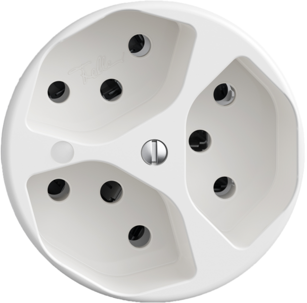 Presa STANDARDdue SNAPFIX® 3×T13 con LED bi 