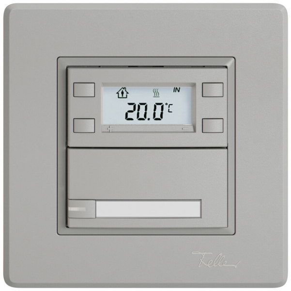 Poussoir RTH ENC EDIZIO.liv SNAPFIX® a.RGB-LED étiqu.1×touche comm.1T grc 