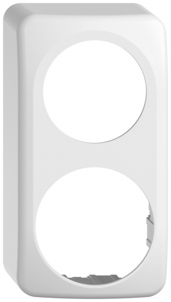 Cappa AP STANDARDdue SNAPFIX® per apparecchi QX.CO.54 1×Ø50mm e 1×Ø58mm bi 