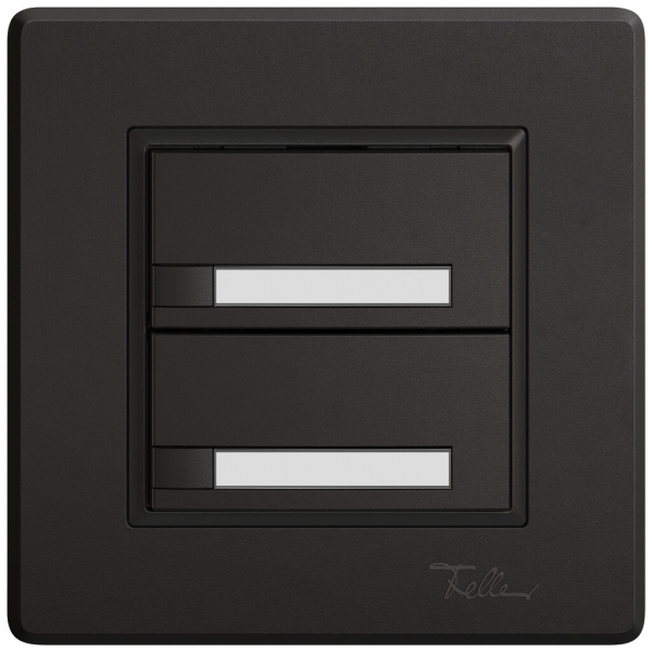Pulsante KNX RGB INC EDIZIO.liv SNAPFIX® sensore temp.s.LED targ.2× com.1T ne 