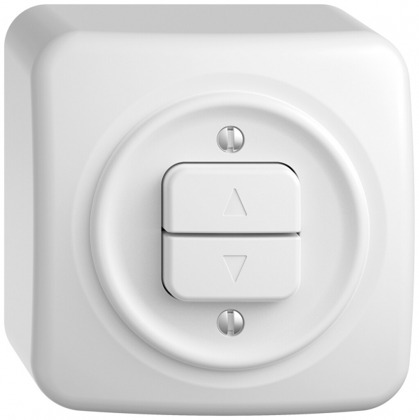 Contact pour stores AP STANDARDdue SNAPFIX® 10A 250V 2 touches 1 canal bc 