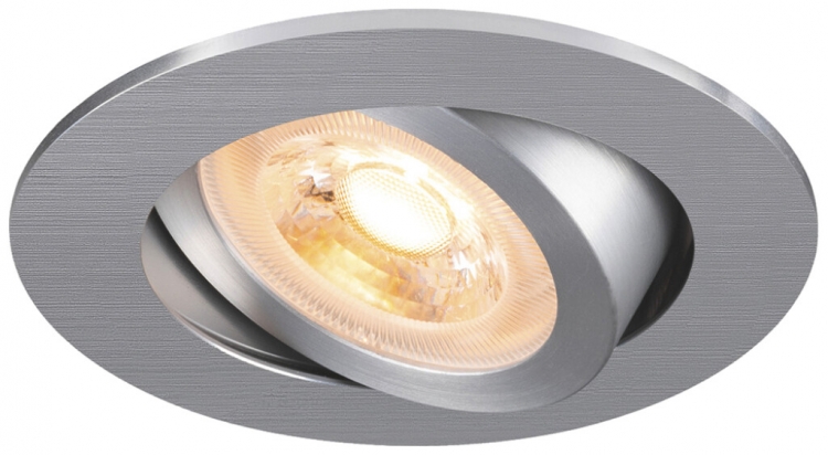 Downlight LED SLV NEW TRIA 68 GU10 1×10W REG Ø82mm argento 