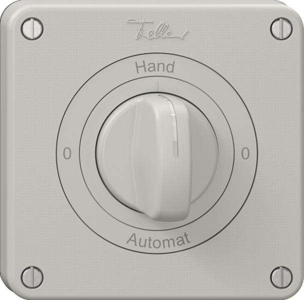 Interrupteur rotatif NEVO N.CO 2/1 L, manette, KS, 0-Hand-0-Automat, gris clair 