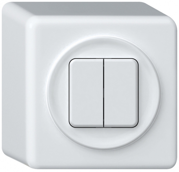 Pulsante KNX AP origin 2×tasti bianco 