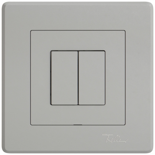 Interruttore a pulsante INC EDIZIO.liv Wiser SNAPFIX® 2 canali 2 tasti grc 