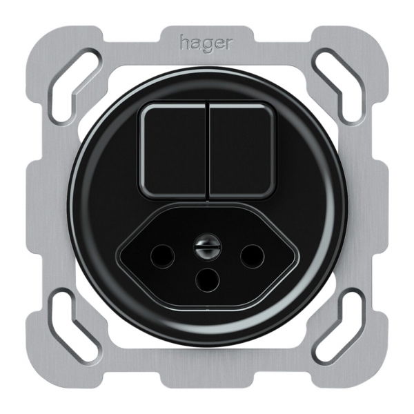 Combinazione INC origin sch 3+3 + 1×tipo 13 77×77mm nero 