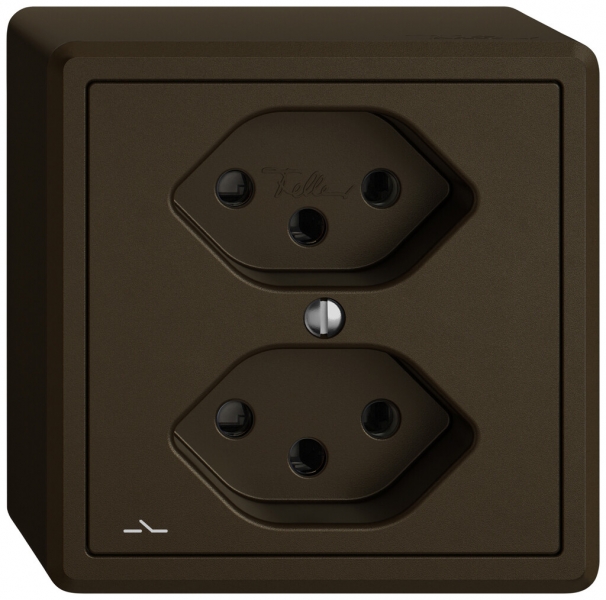 Presa AP EDIZIO.liv SNAPFIX® 2×T13 1×S ma 