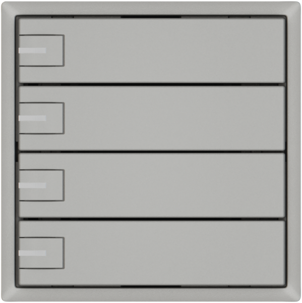 KNX-Taster RGB EDIZIO.liv SNAPFIX® Temperaturfüh.RGB-LED 4×T 1-Tbed.hgu 
