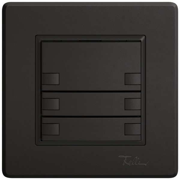 Pulsante KNX RGB INC EDIZIO.liv SNAPFIX® sensore temp.s.LED 3× com.2T ne 