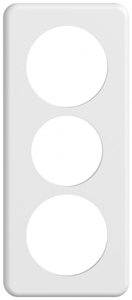 Plaque recouvrement STANDARDdue SNAPFIX® 3×1/1×3 1×Ø58 1×Ø50 1×Ø58 90×210mm bc 