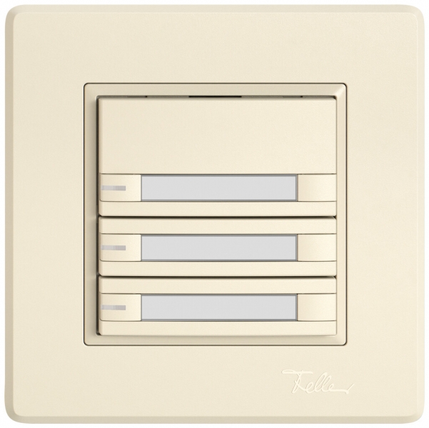 Pulsante KNX RGB INC EDIZIO.liv SNAPFIX® sensore temp.RGB-LED targ.3× com.2T cr 
