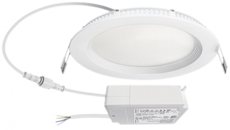 Downlight LED ESYLUX ELSA-2 Ø180 DALI 9W 4000K, 850lm, blanc 