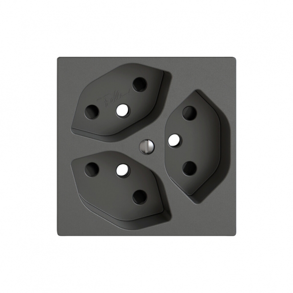 Kit di montaggio EDIZIO.liv SNAPFIX® per presa 3×T13 shutter grs 