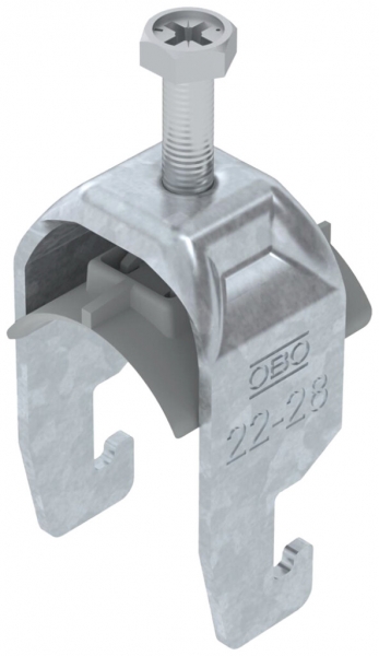 Schnellverleger BET 2056 U-Fuss Kunststoff 22…28mm 1×Kabel Stahl tfZn 