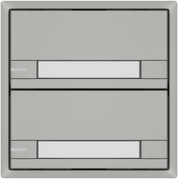 Pulsante KNX RGB EDIZIO.liv SNAPFIX® sensore temp.RGB-LED targ.2× com.2T grc 