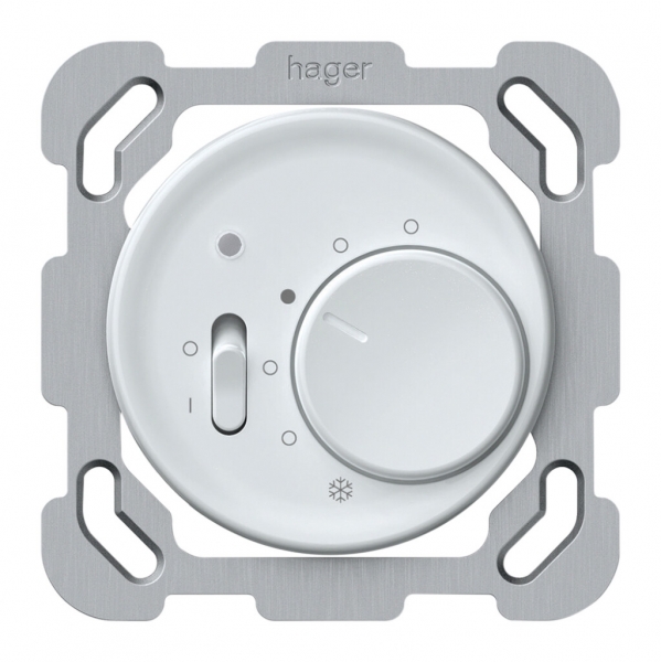 Termostato ambiente INC origin con interruttore 230VAC 5…30°C 10A bianco 