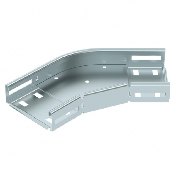 Coude BET RB 45° 35×100mm acier zingué en continu 