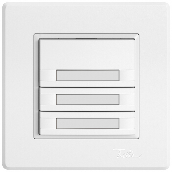 Pulsante KNX RGB INC EDIZIO.liv SNAPFIX® sensore temp.s.LED targ.6× com.1T bi 