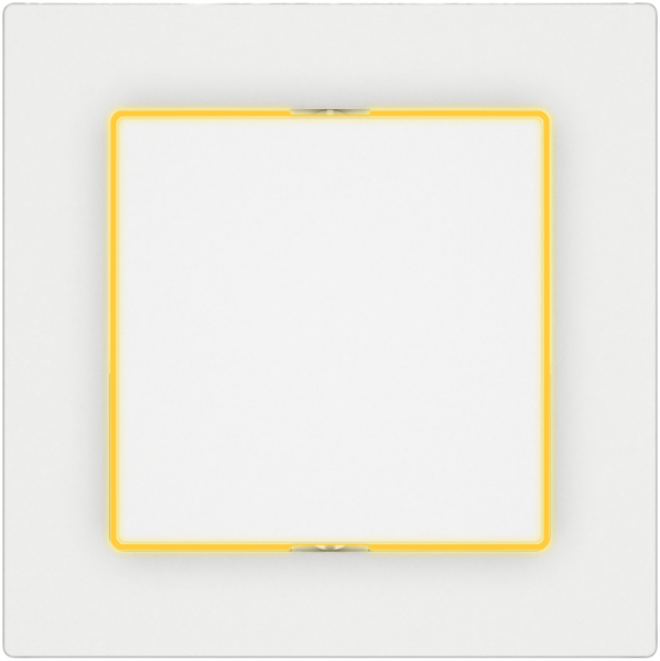 Leuchtdruckschalter EDIZIO.liv SNAPFIX® 3/1L Seitenlinse LS gelb ws 