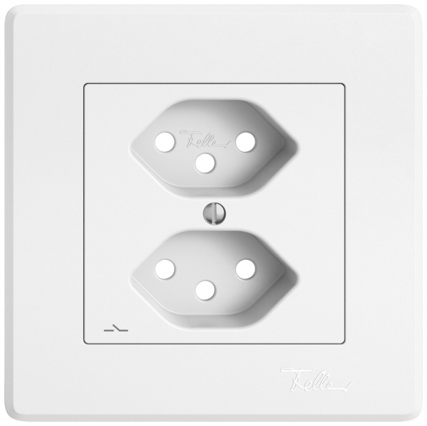 Kit di montaggio INC EDIZIO.liv SNAPFIX® per presa 2×T13 separata bi 