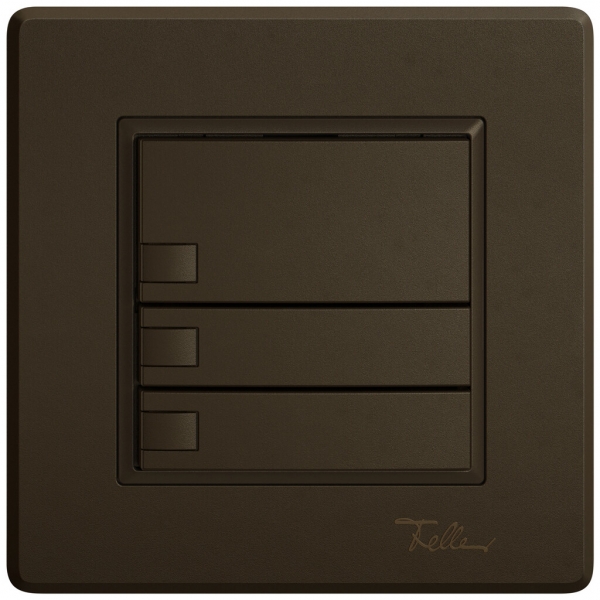 UP-Universaltaster EDIZIO.liv UNI SNAPFIX® 12…48V o.LED 3× 1-Tbed.br 