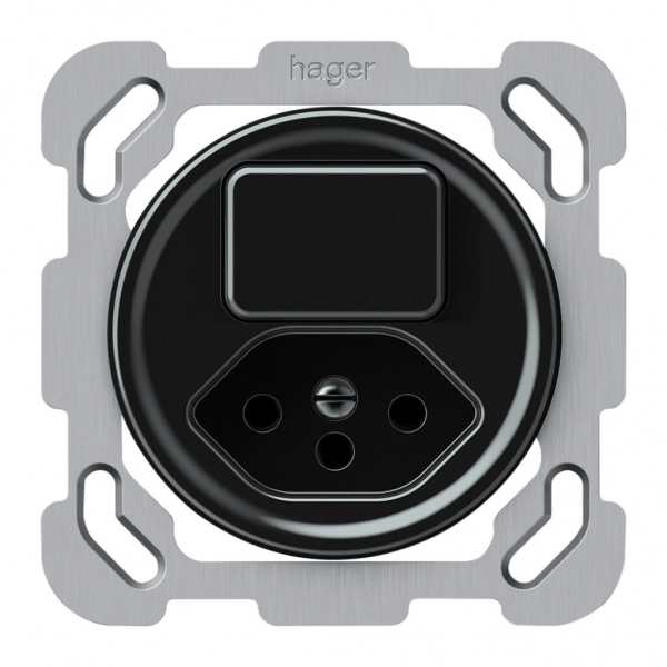 Combinazione INC origin 1×tasto 1CO+T13 1P 0<1 10A 230V 77×77mm nero 